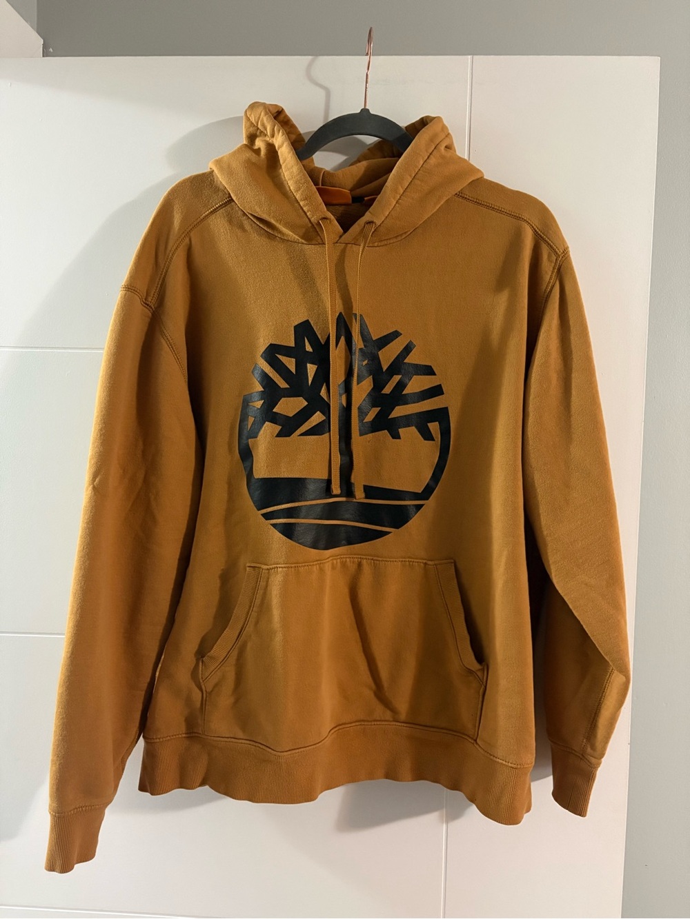 Timberland Brown Hooded Sweatshirt with Tree Logo